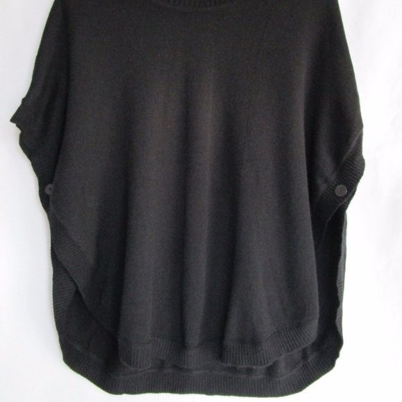 Sisters Women's Ribbed Cowl Neck Poncho Sweater Top NWT - Picture 3 of 5